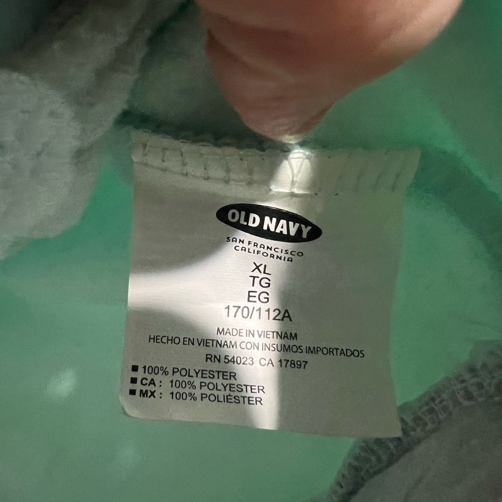 Women’s Old Navy mint green‎ grey gray pullover sweatshirt XL new NWT active - Picture 6 of 8